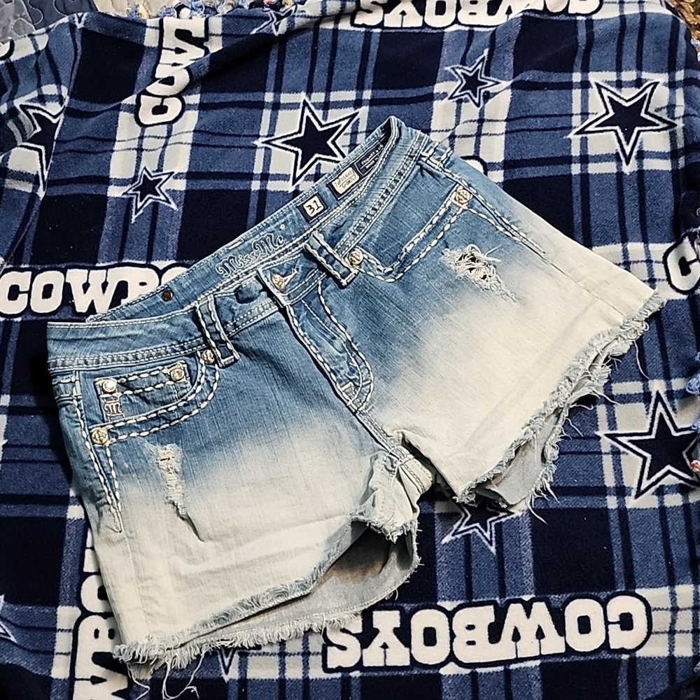 Miss Me bleach dipped shorts "RARE FIND"